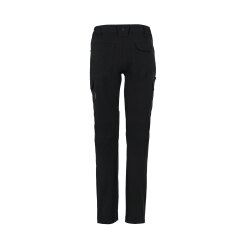 PLANAM Stretchy Damen Hose OUTDOOR Oberschenkeltaschen Schwarz