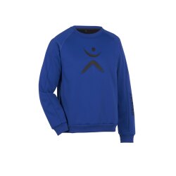 PLANAM Unisex Sweater OUTDOOR Rundhals Logo Kornblumenblau