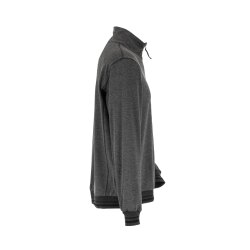 PLANAM Herren Match Troyer OUTDOOR Zip-Kragen Grau