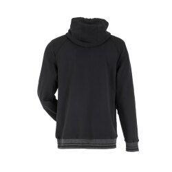 PLANAM Herren Match Kapuzenjacke OUTDOOR Reißverschluss Schwarz