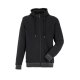 PLANAM Herren Match Kapuzenjacke OUTDOOR Reißverschluss Schwarz