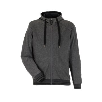 PLANAM Herren Match Kapuzenjacke OUTDOOR Reißverschluss Grau