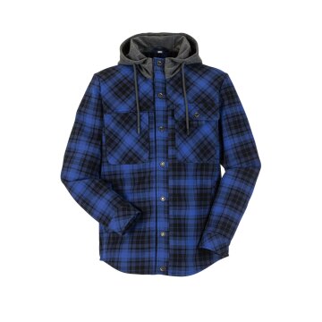 PLANAM Unisex Thermohemd OUTDOOR Kapuze Kornblumenblau/Marine