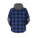 PLANAM Unisex Thermohemd OUTDOOR Kapuze Kornblumenblau/Marine