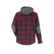 PLANAM Unisex Thermohemd OUTDOOR Kapuze Rot/Schiefer