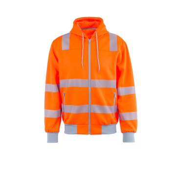 PLANAM Unisex Hoody NORIT-WARNSCHUTZ Kapuze Orange/Zink