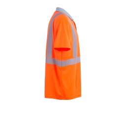 PLANAM Unisex Poloshirt NORIT-WARNSCHUTZ Kragen Orange/Zink