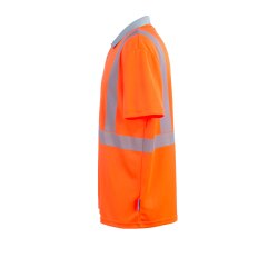 PLANAM Unisex Poloshirt NORIT-WARNSCHUTZ Kragen Orange/Zink