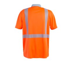 PLANAM Unisex Poloshirt NORIT-WARNSCHUTZ Kragen Orange/Zink