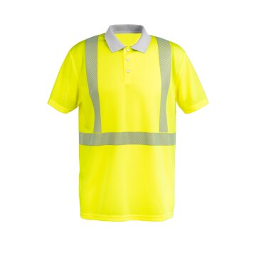 PLANAM Unisex Poloshirt NORIT-WARNSCHUTZ Kragen Gelb/Zink
