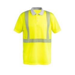 PLANAM Unisex Poloshirt NORIT-WARNSCHUTZ Kragen Gelb/Zink