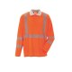 PLANAM Unisex Poloshirt NORIT-WARNSCHUTZ Langarm Orange/Zink