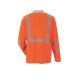 PLANAM Unisex Poloshirt NORIT-WARNSCHUTZ Langarm Orange/Zink