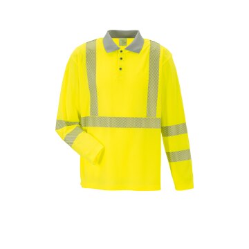 PLANAM Unisex Poloshirt NORIT-WARNSCHUTZ Langarm Gelb/Zink