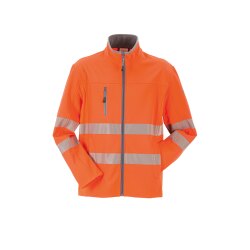PLANAM Herren Pure Softshelljacke NORIT-WARNSCHUTZ Orange