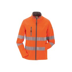 PLANAM Damen Pure Softshelljacke NORIT-WARNSCHUTZ Orange