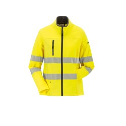 PLANAM Damen Pure Softshelljacke NORIT-WARNSCHUTZ Gelb
