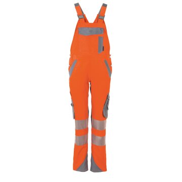 PLANAM Damen Latzhose NORIT-WARNSCHUTZ Orange/Zink
