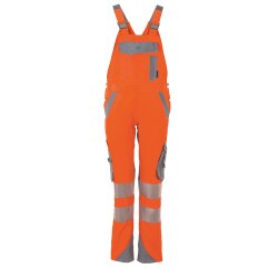 PLANAM Damen Latzhose NORIT-WARNSCHUTZ Orange/Zink