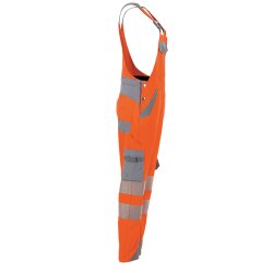 PLANAM Damen Latzhose NORIT-WARNSCHUTZ Orange/Zink