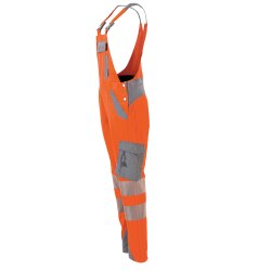 PLANAM Damen Latzhose NORIT-WARNSCHUTZ Orange/Zink