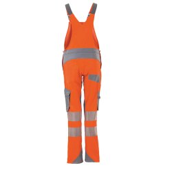 PLANAM Damen Latzhose NORIT-WARNSCHUTZ Orange/Zink