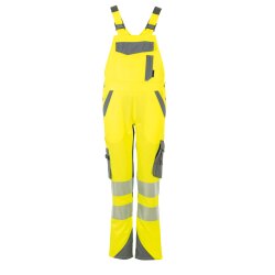 PLANAM Damen Latzhose NORIT-WARNSCHUTZ Gelb/Zink