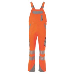PLANAM Herren Latzhose NORIT-WARNSCHUTZ Orange/Zink