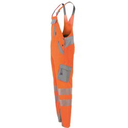 PLANAM Herren Latzhose NORIT-WARNSCHUTZ Orange/Zink