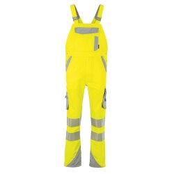 PLANAM Herren Latzhose NORIT-WARNSCHUTZ Gelb/Zink
