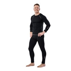 PLANAM Herren Set-Light FUNKTIONSUNTERWÄSCHE Schwarz