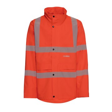 PLANAM Herren Regenjacke rECOflexy Reflexband Orange