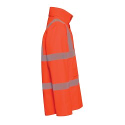 PLANAM Herren Regenjacke rECOflexy Reflexband Orange