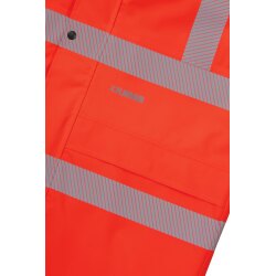 PLANAM Herren Regenjacke rECOflexy Reflexband Orange