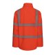 PLANAM Herren Regenjacke rECOflexy Reflexband Orange