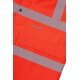 PLANAM Herren Regenjacke rECOflexy Reflexband Orange
