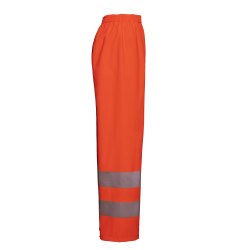 PLANAM Herren Regenhose rECOflexy Reflexband Orange
