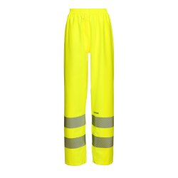 PLANAM Herren Regenhose rECOflexy Reflexband Gelb