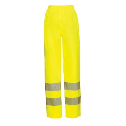 PLANAM Herren Regenhose rECOflexy Reflexband Gelb