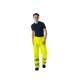 PLANAM Herren Regenhose rECOflexy Reflexband Gelb