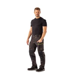 PLANAM Herren Bundhose rECOline SORONA® recycled Camouflage/Schwarz