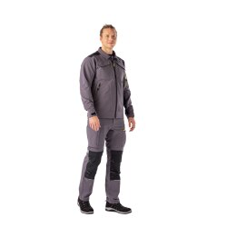 PLANAM Herren Bundjacke rECOline SORONA® recycled Schiefer/Schwarz