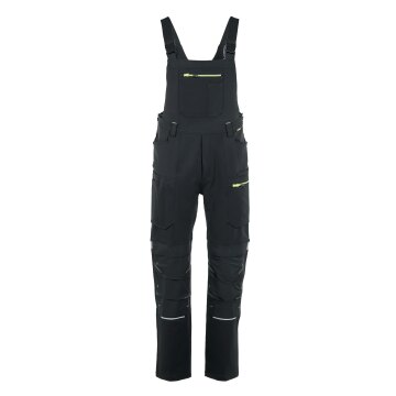 PLANAM Herren Latzhose rECOline SORONA® recycled Schwarz