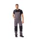 PLANAM Herren Latzhose rECOline SORONA® recycled Schiefer/Schwarz