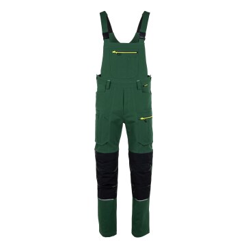 PLANAM Herren Latzhose rECOline SORONA® recycled Grün/Schwarz