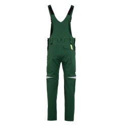 PLANAM Herren Latzhose rECOline SORONA® recycled Grün/Schwarz