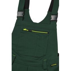 PLANAM Herren Latzhose rECOline SORONA® recycled Grün/Schwarz