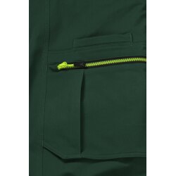 PLANAM Herren Latzhose rECOline SORONA® recycled Grün/Schwarz