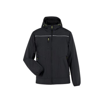 PLANAM Herren Softshelljacke rECOline TPU Schwarz