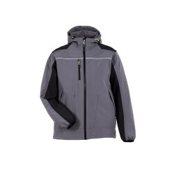 PLANAM Herren Softshelljacke rECOline TPU Schiefer/Schwarz